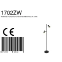 anne light & home AN Floor lamp FJORGARD, 2 flames, black