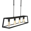 Mexlite Mexlite Pendant luminaire BUCKLEY, 4 flames, black