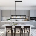 Mexlite Mexlite Pendant luminaire BUCKLEY, 4 flames, black