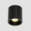 Steinhauer Downlight PÉLITE SPOT cylindrique, rigide, version pour montage en surface GU10 IP20, noir mat gradable