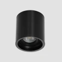 Steinhauer Downlight PÉLITE SPOT cylindrique, rigide, version pour montage en surface GU10 IP20, noir mat gradable