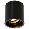 Steinhauer Downlight PÉLITE SPOT cylindrique, rigide, version pour montage en surface GU10 IP20, noir mat gradable