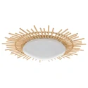 anne light & home Luminaire de plafond AURA rond IP20, beige, couleur naturelle gradable