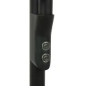 Steinhauer Plafonnier  ZODIAC avec bras articulé, avec spot LED, direct / indirect, avec variateur tactile IP20, noir mat gradable