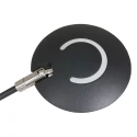 Steinhauer Plafonnier  ZODIAC avec bras articulé, avec spot LED, direct / indirect, avec variateur tactile IP20, noir mat gradable