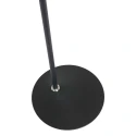Steinhauer Plafonnier  ZODIAC avec bras articulé, avec spot LED, direct / indirect, avec variateur tactile IP20, noir mat gradable