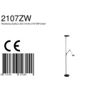 Steinhauer Plafonnier  ZODIAC avec bras articulé, avec spot LED, direct / indirect, avec variateur tactile IP20, noir mat gradable