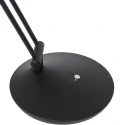Steinhauer Lampe de table ZODIAC avec bras articulé, direct / indirect, avec variateur tactile IP20, noir mat gradable
