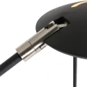 Steinhauer Lampe de table ZODIAC avec bras articulé, direct / indirect, avec variateur tactile IP20, noir mat gradable