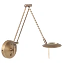 Steinhauer Luminaire mural ZODIAC LED à 1 flamme IP20, bronze, blanche gradable