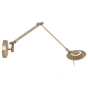 Steinhauer Luminaire mural ZODIAC LED à 1 flamme IP20, bronze, blanche gradable