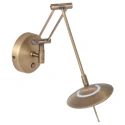 Steinhauer Luminaire mural ZODIAC LED à 1 flamme IP20, bronze, blanche gradable