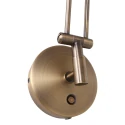 Steinhauer Luminaire mural ZODIAC LED à 1 flamme IP20, bronze, blanche gradable