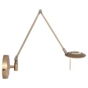 Steinhauer Luminaire mural ZODIAC LED à 1 flamme IP20, bronze, blanche gradable