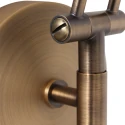 Steinhauer Luminaire mural ZODIAC LED à 1 flamme IP20, bronze, blanche gradable
