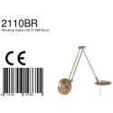 Steinhauer Luminaire mural ZODIAC LED à 1 flamme IP20, bronze, blanche gradable