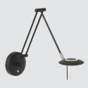 Steinhauer Luminaire mural ZODIAC avec bras articulé, avec prise de courant, direct / indirect, avec variateur tactile IP20