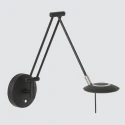 Steinhauer Luminaire mural ZODIAC avec bras articulé, avec prise de courant, direct / indirect, avec variateur tactile IP20