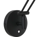 Steinhauer Luminaire mural ZODIAC avec bras articulé, avec prise de courant, direct / indirect, avec variateur tactile IP20