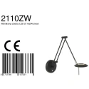Steinhauer Luminaire mural ZODIAC avec bras articulé, avec prise de courant, direct / indirect, avec variateur tactile IP20