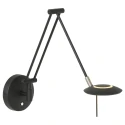 Steinhauer Luminaire mural ZODIAC avec bras articulé, avec prise de courant, direct / indirect, avec variateur tactile IP20