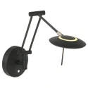 Steinhauer Luminaire mural ZODIAC avec bras articulé, avec prise de courant, direct / indirect, avec variateur tactile IP20