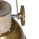 Mexlite Luminaire de plafond GEARWOOD 3 flammes, réglable E27 IP20, bronze, antique gradable