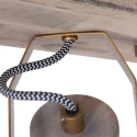 Mexlite Luminaire de plafond GEARWOOD 3 flammes, réglable E27 IP20, bronze, antique gradable