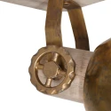 Mexlite Luminaire de plafond GEARWOOD 3 flammes, réglable E27 IP20, bronze, antique gradable