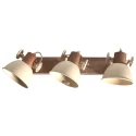 Mexlite ceiling luminaire GEARWOOD 3 flames E27 IP20, creme dimmable