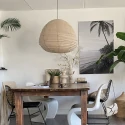 anne light & home Luminaire à suspension BANGALORE à 1 flamme E27 IP20, gradable