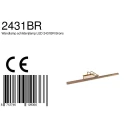 Steinhauer Steinhauer Wall luminaire LITHO LED, 1 flame, 60cm, bronze