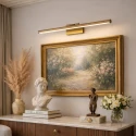 Steinhauer Steinhauer Wall luminaire LITHO LED, 1 flame, 60cm, bronze