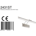 Steinhauer Luminaire mural LITHO 60 langue, CCT Switch, avec prise de courant, inclinable, avec variateur tactile IP20