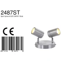 Mexlite Mexlite Spot, 2 flames. GU10, IP44, steel
