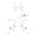Mexlite Mexlite Spot, 2 flames. GU10, IP44, white