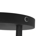 Mexlite Luminaire de salle de bain UPROUND à 2 flammes, cylindrique, réglable GU10 IP44, noir mat gradable