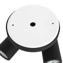 Mexlite Luminaire de salle de bain UPROUND à 2 flammes, cylindrique, réglable GU10 IP44, noir mat gradable