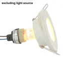 Lumière encastrée PÉLITE SPOT rond, rigide, avec câble ouvert GU10 IP44