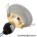 Lumière encastrée PÉLITE SPOT rond, rigide, avec câble ouvert GU10 IP44