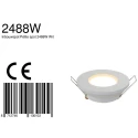 Lumière encastrée PÉLITE SPOT rond, rigide, avec câble ouvert GU10 IP44
