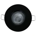 Steinhauer Lumière encastrée PÉLITE SPOT rond, rigide, avec câble ouvert GU10 IP44, noir mat gradable