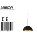 Steinhauer Steinhauer Pendant luminaire SEMICIRKEL, 1 flame, 50cm, black