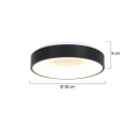 ceiling luminaire RINGLEDE - Ø 38CM round, medium, direct / indirect IP20, gold dimmable