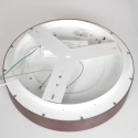 Steinhauer ceiling luminaire RINGLEDE LED round LED IP20, bronze, white dimmable
