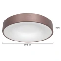 Steinhauer ceiling luminaire RINGLEDE LED round LED IP20, bronze, white dimmable