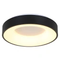 Steinhauer ceiling luminaire RINGLEDE - Ø 48CM large, round, direct / indirect IP20, black matt dimmable