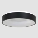 Steinhauer ceiling luminaire RINGLEDE - Ø 48CM large, round, direct / indirect IP20, black matt dimmable