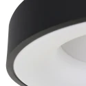 Steinhauer ceiling luminaire RINGLEDE - Ø 48CM large, round, direct / indirect IP20, black matt dimmable