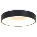 Steinhauer ceiling luminaire RINGLEDE - Ø 48CM large, round, direct / indirect IP20, black matt dimmable